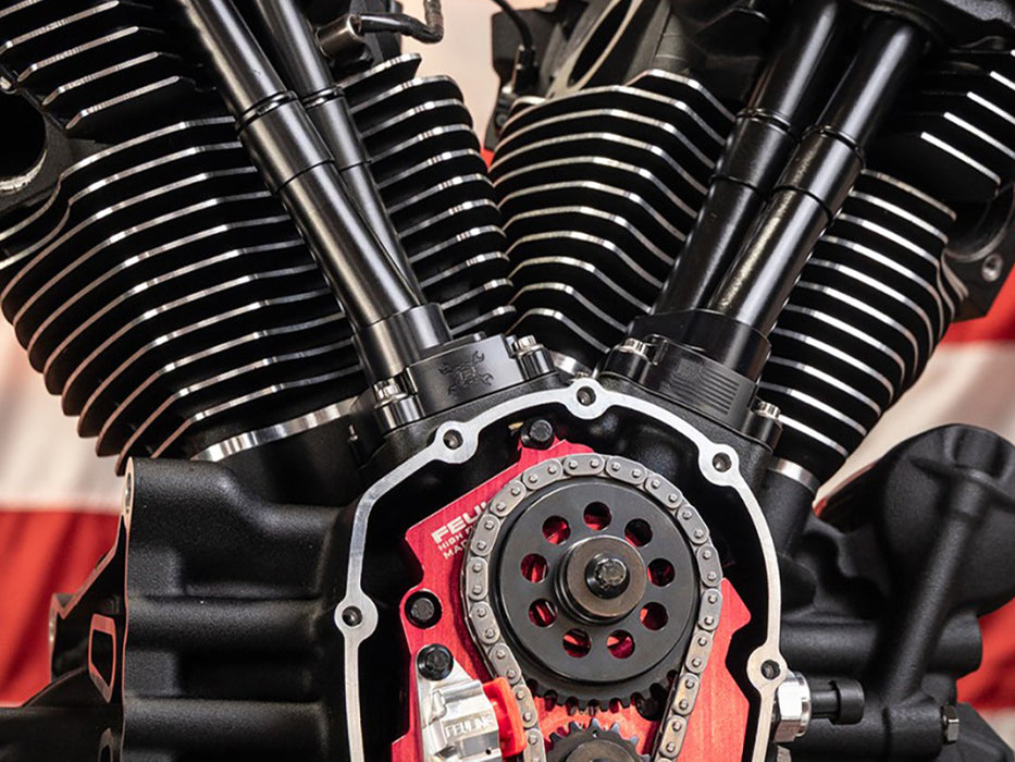 Lifter Block Cover Set - Black. Fits Milwaukee Eight 2017up