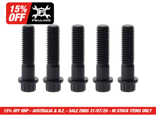 Rear Pulley Bolts - Black 12 Point ARP. 7/16in.-14 x 1.75in.