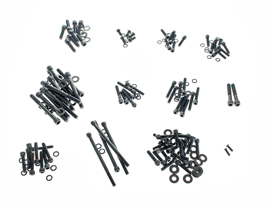 Polished Allen Head Show Bike Kit - Black Stainless Steel. Fits Milwaukee-Eight 2017up