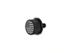 1/4in.-20 Knurled Seat Mount Screw - Black with American Flag. Fits H-D 1996up