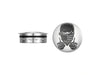 Swingarm Pivot Bolt Covers - Stainless with Masked Skull. Fits Touring 2011up