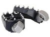 V2 MX Footpegs - Black. Fits Softail 2018up Rear Passenger