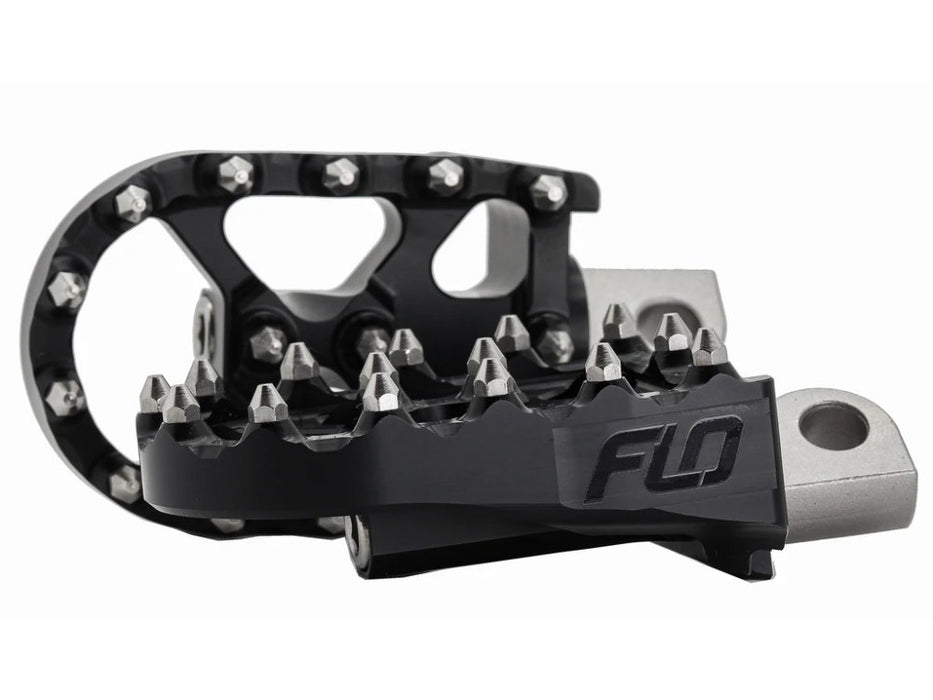 FLO V2 MX Footpegs with HD Male Mount – Black