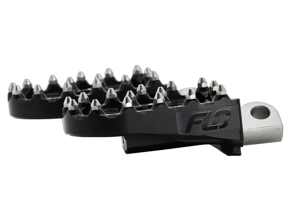 V2 MX Footpegs with HD Male Mount - Black.