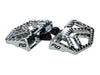 Savage Series Mini Floorboards with HD Male Mount - Chrome