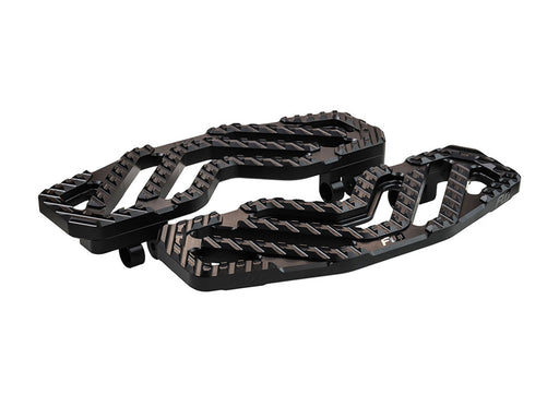 Savage Series Rider Floorboards - Black. Fits Touring 1980up, FL Softail 1986-2017 & Dyna Switchback 2012-2016