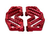 Savage Series Rider Floorboards - Red. Fits Touring 1980up, FL Softail 1986-2017 & Dyna Switchback 2012-2016