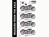36in. True Dual SharkTail Exhaust - Black. Fits Softail 2007-2017.