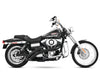 Radical Radius Exhaust - Black with Black End Caps. Fits Dyna 2006-2017 & Dyna Switchback 2012-2016