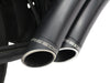 Sharp Curve Radius Exhaust - Black with Black End Caps. Fits Softail 1986-2017.