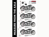 39in. True Dual SharkTail Exhaust - Chrome. Fits Softail 1997-2006