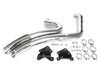 Sharp Curve Radius Exhaust - Chrome with Chrome End Caps. Fits Softail 2018up.