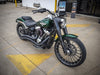 Sharp Curve Radius Exhaust - Black with Black End Caps. Fits Softail 2018up.