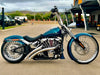 Radical Radius Exhaust - Chrome with Chrome End Caps. Fits Softail 2018up.