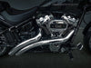 Radical Radius Exhaust - Chrome with Chrome End Caps. Fits Softail 2018up with Non-240 Rear Tyre