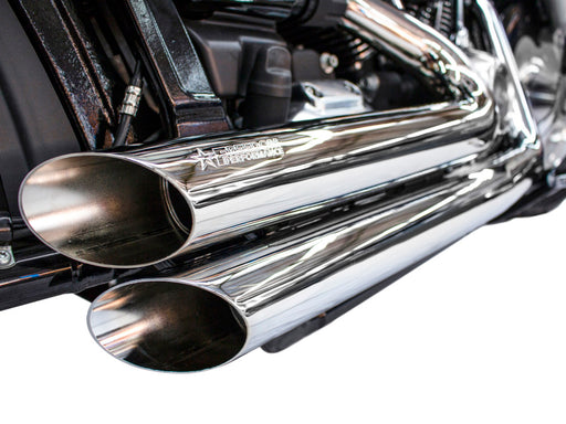 Amendment Exhaust - Chrome. Fits Softail 2018up.