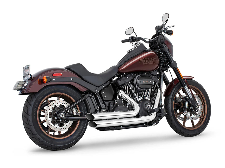 Amendment Exhaust - Chrome. Fits Softail 2018up with Non-240 Rear Tyre