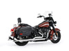 33in. True Dual SharkTail Exhaust - Chrome. Fits Softail 2018up.
