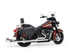 39in. True Dual SharkTail Exhaust - Chrome. Fits Softail 2018up.