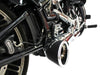 Turnout 2-into-1 Exhaust - Chrome with Black End Cap. Fits Softail 2018up.