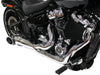 Turnout 2-into-1 Exhaust - Chrome with Black End Cap. Fits Softail 2018up.