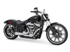Turnout 2-into-1 Exhaust - Chrome with Black End Cap. Fits Softail 2018up.