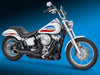 Turnout 2-into-1 Exhaust - Black with Black End Cap. Fits Softail 2018up with Non-240 Rear Tyre