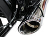 Combat Shorty 2-into-1 Exhaust - Chrome with Chrome End Cap. Fits Softail 2018up.
