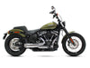 Combat Shorty 2-into-1 Exhaust - Chrome with Chrome End Cap. Fits Softail 2018up with Non-240 Rear Tyre