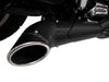 Turnout 2-into-1 Exhaust - Black with Black End Cap. Fits Touring 2017up.