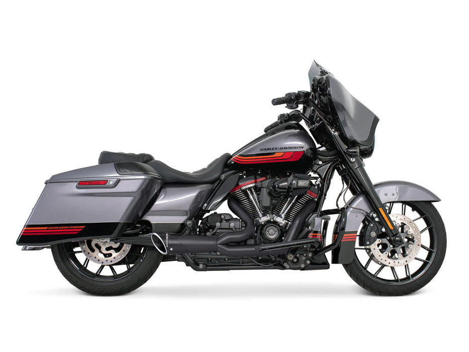 Combat Exhaust - Black with Black End Cap. Fits Touring 2017up.