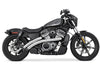 Radical Radius Exhaust - Chrome with Black End Caps. Fits Nightster 975 2022up.