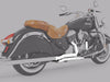 True Dual Headers - Chrome. Fits Indian Tourer 2014up.