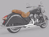 True Dual Headers - Chrome. Fits Indian Tourer 2014up.