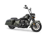 Turnout 2-into-1 Exhaust - Black with Black End Cap. Fits Indian Big Twin 2014up with Hard Saddle Bags.