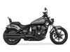 3.25in. Slip-On Mufflers - Black with Black Racing End Caps. Fits Indian Cruiser 2022up
