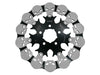11.5in. Rear Skull Floating Round Disc Rotor. Fits Big Twin 2000up & Sportster 2000-2010.