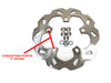11.8in. Front Wave Disc Rotor - Stainless Steel. Fits Touring 2014-2023 with OEM Wheel.