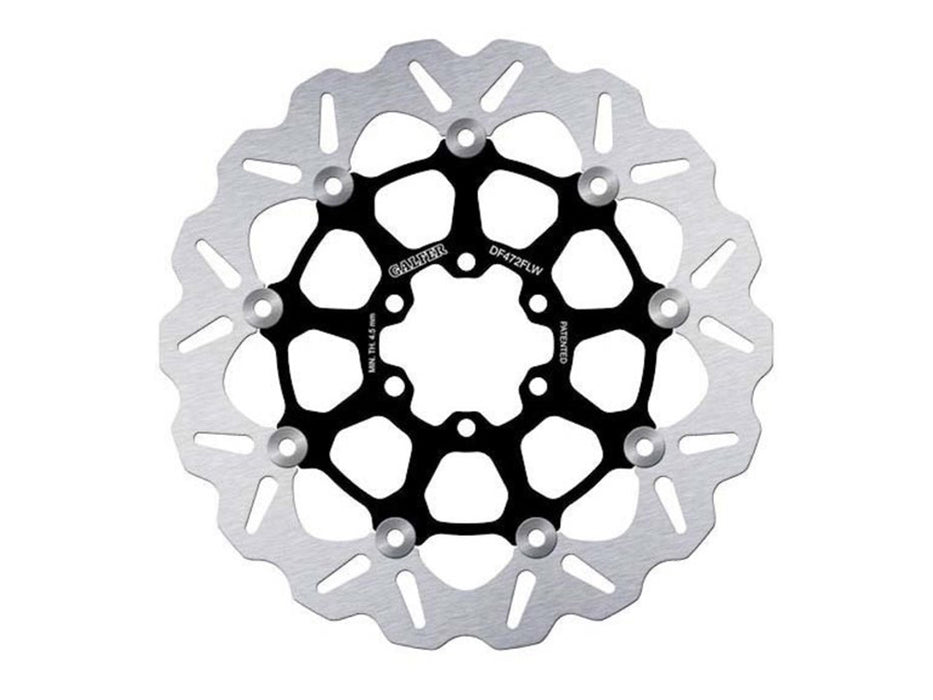11.8in. Front or Rear Wave Floating Disc Rotor with Black Carrier. Fits Victory & Indian 2014up