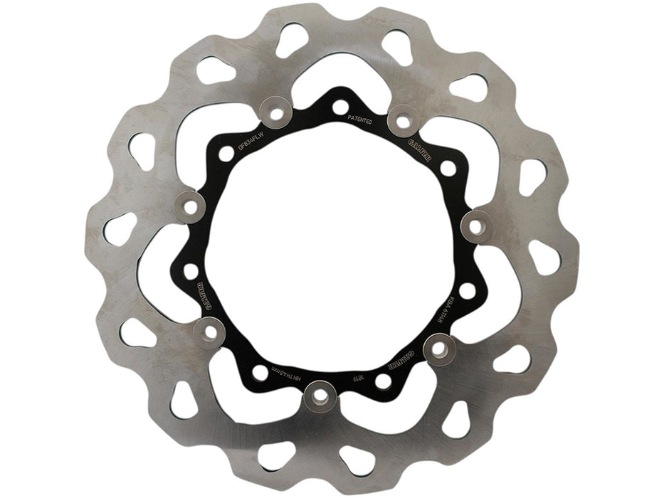 11.8in. Front Floating Wave Disc Rotor - Stainless Steel. Fits Touring 2014-2023 with HD Agitator Wheel.