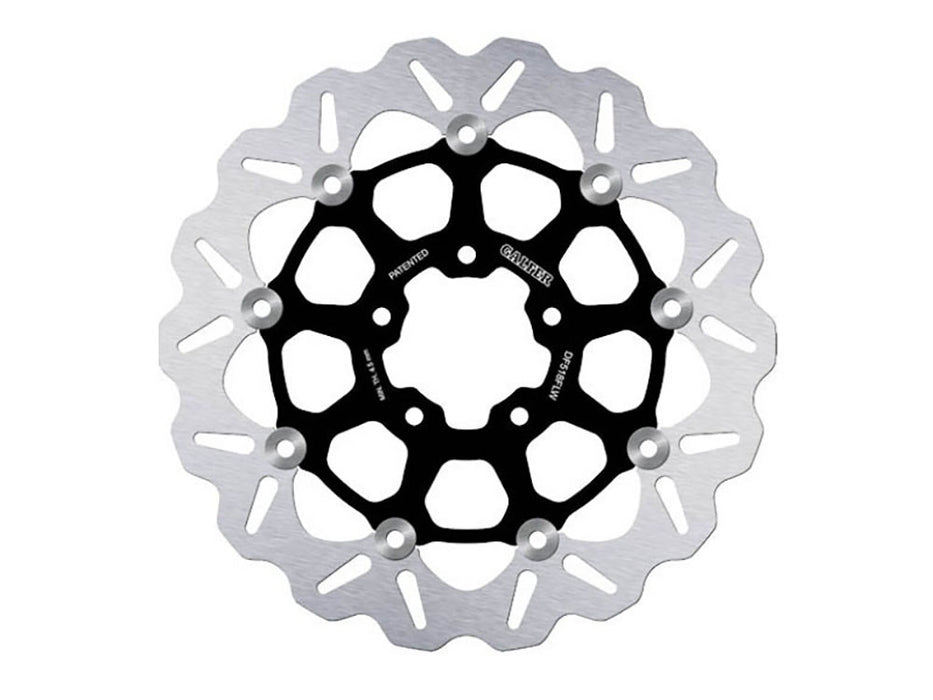 11.8in. Front or Rear Wave Floating Disc Rotor with Black Carrier. Fits Indian Scout 2015up