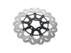 11.8in. Front Wave Floating Disc Rotor - Black. Fits Dyna 2006-2017, Softail 2015up, Sportster 2014-2021 & Some Touring 2008-2023