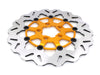 11.8in. Front Wave Floating Disc Rotor with Gold Carrier. Fits Dyna 2006-2017, Softail 2015up, Sportster 2014-2021 & Some Touring 2008-2023