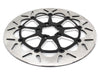 13in. Front Round Floating Disc Rotor with Contrast Cut Carrier. Fits most Big Twin 2000up when upgrading to 13in. x 6 Piston Caliper.