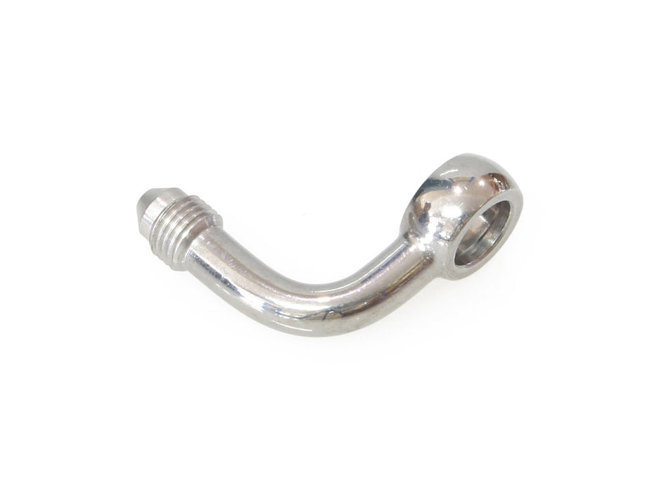 Stainless Steel 3/8in. ID, 90 Degree Banjo. Fits Hide-A-Line Micro Line.