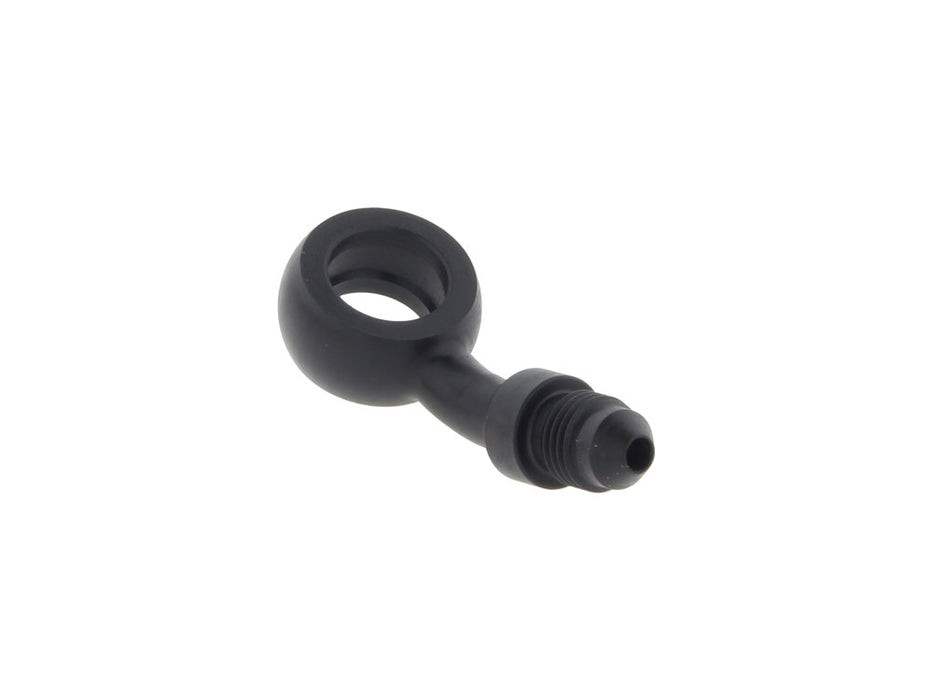Black True 12mm ID, 20 Degree Banjo - Male #3 End.