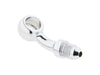 Chrome 3/8in. (10mm) ID, 35 Degree Banjo - Male #3 End.