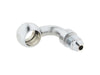 Chrome 7/16in. ID, 90 Degree Banjo - Male #3 End.