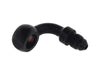 Black 3/8in. (10mm) ID, 90 Degree Banjo - Male #3 End.