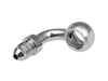 Chrome 3/8in. (10mm) ID, 90 Degree Banjo - Male #3 End.